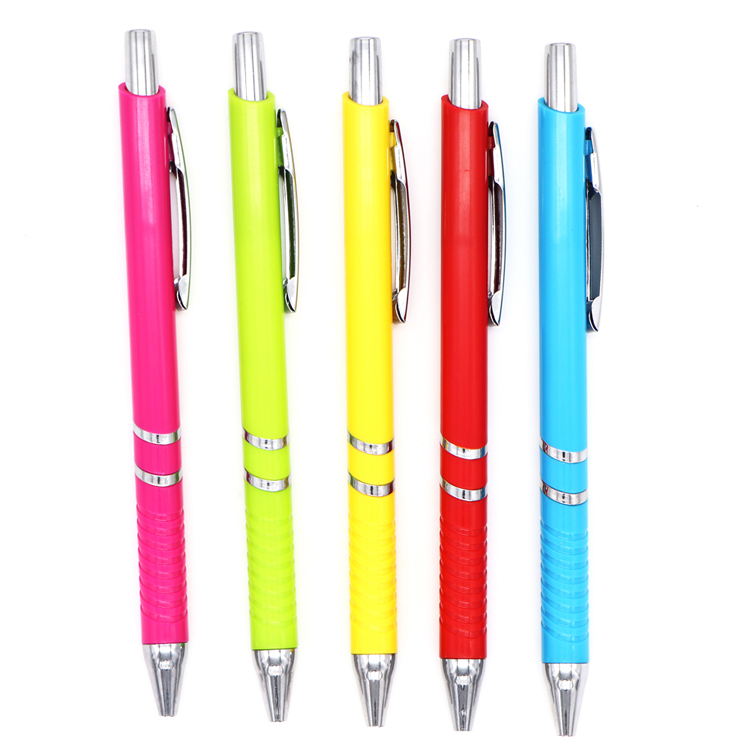 Custom logo color press Advertising plastic pen